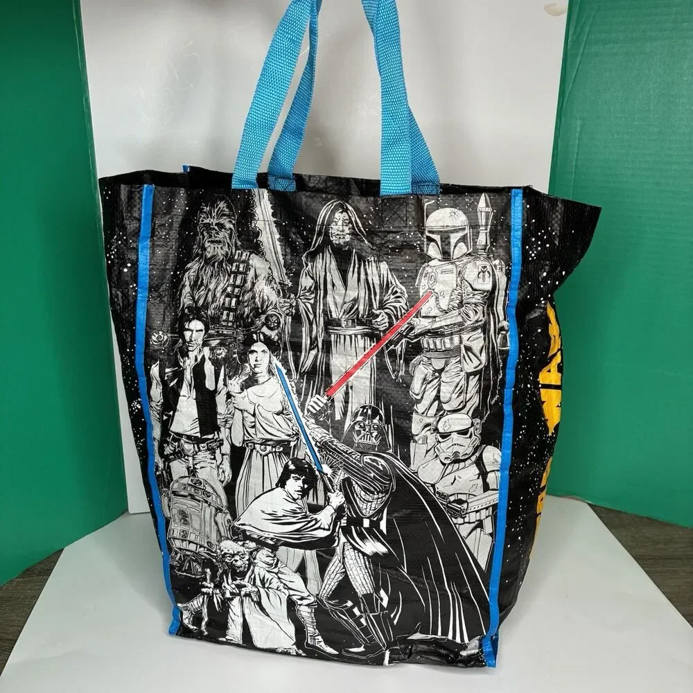 Disney Star Wars Original Cast Vader Luke Skywalker Leia Reusable Tote Bag